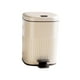 thumbnail image 3 of Contenedor de basura con pedal, bote de basura rectangular, bote de basura para baño Blanco Gris 15L, 3 of 9