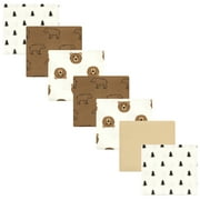 Luvable Friends Hudson Baby Flannel Receiving Blankets 7pk, Forest Bear