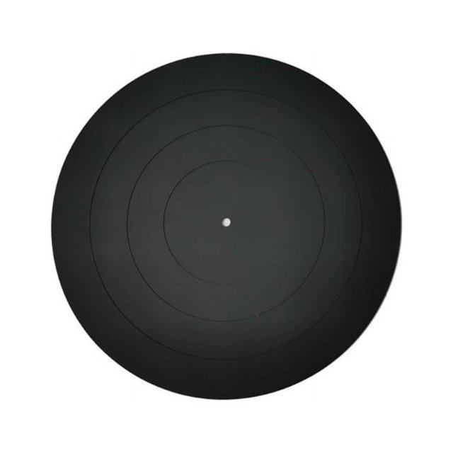 Turntable Platter Mat - Audiophile Grade Silicone Rubber Design Universal to All LP Vinyl Record Players Phonograph BK