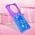 thumbnail image 7 of Clear Case for Xiaomi 12S Ultra with Kickstand for Girls Women, Floating Liquid Holographic Sparkle Glitter Case Bling Gradient Quicksand Cover for Xiaomi 12S Ultra JB Purple Navy, 7 of 7