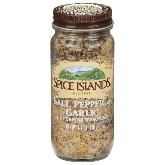 Spice Islands All-Purpose Seasoning Blends, Salt, Pepper & Garlic, 4.2 Ounce H1
