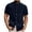 Navy, variant on ibuvkizy Shirts for Men Summer Short Sleeve with Button Down Solid Color Casual Tops Army Green,L