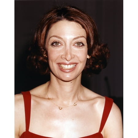 Illeana Douglas Posed in a Red Dress with a Necklace Photo Print (8 x