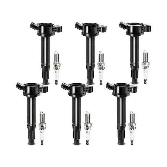 Ignition Coil Set with Spark Plugs 6 - Compatible with 2013 - 2019 Toyota 4Runner 4.0L V6 - Autopart Premium