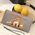 thumbnail image 5 of GEEAD Stylish RFID-Protected Wallet for Women Multiple Card Slots Wallet for Women Humorous Greeting Card Lion Family Motherhood Pride Ideal GiftSoft Texture Portable Change Foreskin Clip, 5 of 10