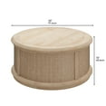 thumbnail image 5 of Uforic Round Lift-Top Coffee Table with Rattan Storage, Natural Wood Color, for Living Room & Office, 5 of 5