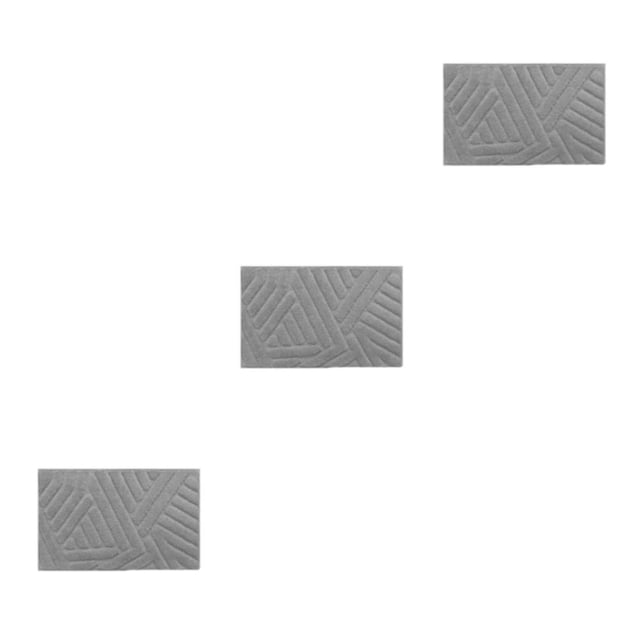 Matsuzay Alfombrilla multifuncional para baño - Y cómoda y lujosa alfombrilla de baño antideslizante Alfombrillas de baño gris claro Type1 NO1
