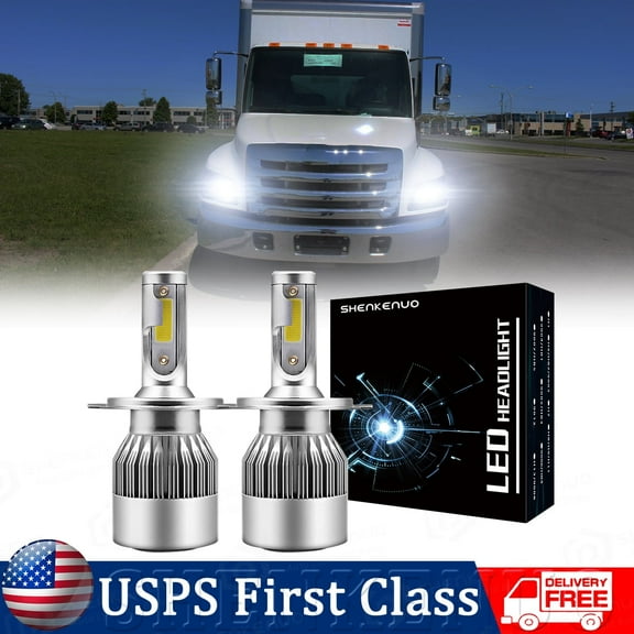 HMCYCI Hino 145 165 185 258 268 338 LED Headlight 40W, 6000K Cool White Bulb 2 Pack