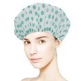 thumbnail image 5 of 6 gorro de ducha Gorro de baño elástico Gorro reutilizable con bandas elásticas para mujeres Niñas Ducha SPA Salón 6 PCS Rosa Púrpura Verde Azul Negro Gris, 5 of 5