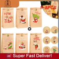 thumbnail image 2 of Tarjetas de Felicitación pequeñas plegables de Feliz Navidad, 1 ~ 8 piezas/1 Juego, tarjeta de felicitación de Navidad, DIY, postal de Año Nuevo, tarjeta de regalo, decoración de fiesta de navidad, 2 of 4