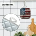 thumbnail image 4 of 4 Pack Pot Holders,Kitchen Essential, Potholder Set,Vintage Styled American Flag On Weathered Wooden Planks, 4 of 6