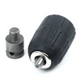 thumbnail image 1 of Lefu 2-13mm 1/2" Keyless Drill Chuck Screwdriver Impact Driver Adapter Hex Shank, 1 of 10