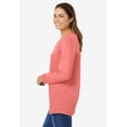 thumbnail image 3 of Woman Within Plus Size Perfect Long-Sleeve V-Neck Tee, 3 of 6