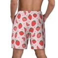 thumbnail image 4 of Haiem Strawberry Mens Swim Trunks with Compression Liner 2 in 1 Swimming Shorts Stretch Swimwear Quick Dry,Board Shorts-Medium, 4 of 9