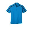 thumbnail image 5 of Port Authority Silk Touch Performance Colorblock Stripe Polo-L (Brilliant Blue/ Black), 5 of 6