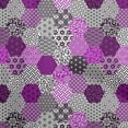 thumbnail image 1 of oneOone Polyester Lycra Purple Fabric Geometric Craft Projects Decor Fabric Printed By The Yard 56 Inch Wide, 1 of 6