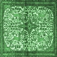 thumbnail image 1 of Ahgly Company Indoor Square Persian Emerald Green Traditional Area Rugs, 7' Square, 1 of 4