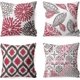 thumbnail image 1 of SZTXJ Set of 4, Red, 18 x 18 Inch New Living Series Decorative Caramel Throw Pillow Case Cushion Cover, 1 of 5