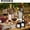 B, variant on Wrapping Paper for Presentation and Decoration 12 Kraft Paper Bottle with Window Hanging Foldable Wrap Underscoring Elegant Craftsmanship