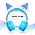 thumbnail image 2 of gorsun Kids Bluetooth Headphones with Microphone,Toddler Wireless Headsets with 85dB Volume Limited Hearing Protection,Stereo Over-Ear Headphones for Boys and Girls (Blue), 2 of 5