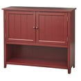 thumbnail image 3 of TMS Chase 42" Open Shelf Sideboard Buffet, Red, 3 of 5