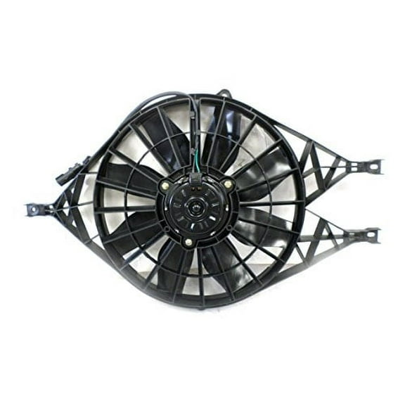 Dual Radiator and Condenser Fan Assembly - Pacific Best Inc. Fit/For CH3115135 01-03 Dodge Durango 4.7L, 00-03 5.2/5.9L