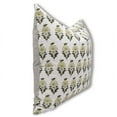thumbnail image 2 of Fabdivine Block Print Throw Pillow Cover, 16x16 Inch Pure Linen Decorative Cushion Cover, Floral Print Boho Design White Pillow Cover for Sofa and Couch, 2 of 5