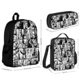 thumbnail image 2 of My Hero Academy Fun cartoon three-piece backpack set: includes backpack lunch box and pencil case One size, 2 of 5