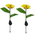 thumbnail image 1 of pstuiky Luz solar de exterior Outdo con forma de girasol y 8 ledes para jardín o patio, 1 of 6