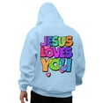thumbnail image 5 of MHFRRA Sudaderas y Sudaderas Casuales para Hombre, de Corte Relajado, con Estampado Gráfico para Otoño E Invierno, de Fácil Cuidado, Ideales para Uso Diario Azul claro, 5 of 5