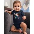 thumbnail image 2 of Funny Kiddie Heron Drawing Bodysuit Infant -Image by Shutterstock,  24 Months, 2 of 4