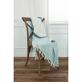 thumbnail image 3 of Rizzy Home  Color Block with Stripes Woven Throw Blue/Natural, 3 of 5