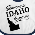 thumbnail image 4 of Inktastic Someone in Idaho Loves Me Boys or Girls Baby Bib, 4 of 4