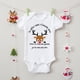 thumbnail image 1 of Body con estampado "Sé que no hay Papá Noel" para bebé, ropa navideña para niño y niña, monos divertidos con estampado de ciervo francés para recién nacidos, 1 of 5