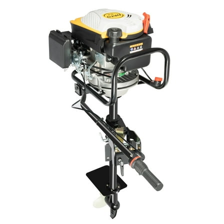 225CC 4-Stroke 9 HP Heavy Duty Outboard Motor Gas Powered Boat Engine with Air Cooling