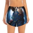 thumbnail image 4 of Lsque Chucky Printed Women's Running Shorts with Liner Pockets,Elastic Quick Dry Workout Athletic Gym Yoga Shorts,Womens High Waist Shorts-Large, 4 of 9