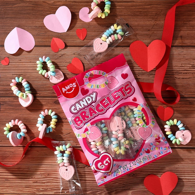 Amos Sweets Multicolored Candy Bracelets, Mixed Fruity Flavors - Main Image