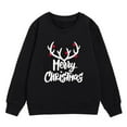 thumbnail image 3 of NIJNFCLOTH Chandails en Molleton de Noël Enfants Manches Longues Col Rond Imprimé Lettre Léger Chandails en Molleton Blouse Taille : 4-5 Ans, 3 of 6