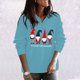 thumbnail image 2 of Moda Mujer Casual Fleece Cremallera Cuello alto Sudadera con capucha suelta Fridja ghj987+7035, 2 of 4