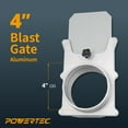thumbnail image 2 of POWERTEC 4 inch Aluminum Blast Gate for Dust Collector, Dust Collection Fittings (70135), 2 of 9
