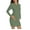 Green, variant on Qingpeng Women's Maternity Knit Drawstring Hoodie Dress Crewneck Long Sleeve Solid Midi Dress