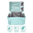 thumbnail image 3 of Bentgo Deluxe Lunch Bag - Durable and Insulated Lunch Tote with Zippered Outer Pocket, Internal Mesh Pocket, Padded & Adjustable Straps, & 2-Way Zippers - Fits Most Bentgo Lunch Boxes (Coastal Aqua), 3 of 7