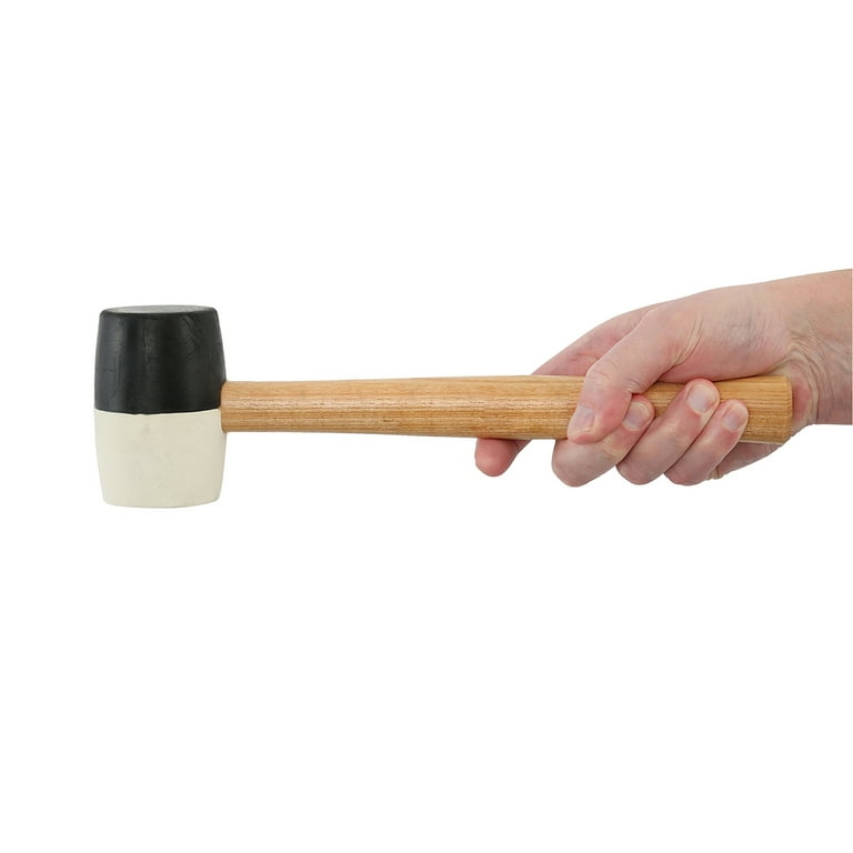 Hyper Tough Th70020a 16 Ounce Rubber Mallet with Wood Handle