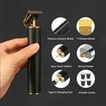 thumbnail image 4 of Hair Clippers for Men, Professional Cordless Hair Trimmer,Zero Gap Baldhead Beard Shaver, USB Rechargeable Hair Cutting Tools, Barber Grooming Trimmer, 4 of 7