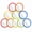 Classic Color, variant on Stcellnmex 10 Pcs 6 x 6 Inches Round Unbreakable Shatter Proof Small Mirrors for Kids, School Classroom Bathroom DIY Crafts Preschool Facial Expression, White