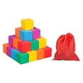 thumbnail image 1 of Lipstore Colorful Wooden Cube Solids Math Toy Early Learning for Classroom Boys Girls 3cm 30pcs, 1 of 8