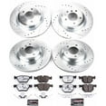 thumbnail image 3 of PowerStop Front and Rear Z26 Street Warrior Carbon-Fiber Ceramic Brake Pad and Drilled and Slotted Rotor Kit Fits: BMW Select Models K5768-26, 3 of 9