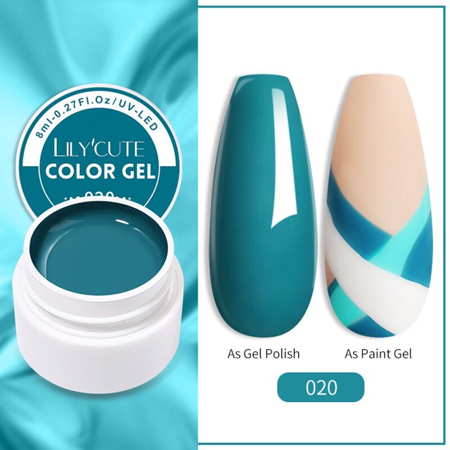 LILYCUTE 1 caja de extensión de uñas Gel extensión de esmalte de uñas Gel UV Gel duro para uñas puntas de forma de extensión de dedo herramienta de arte de uñas francés Tan Jianjun unisex