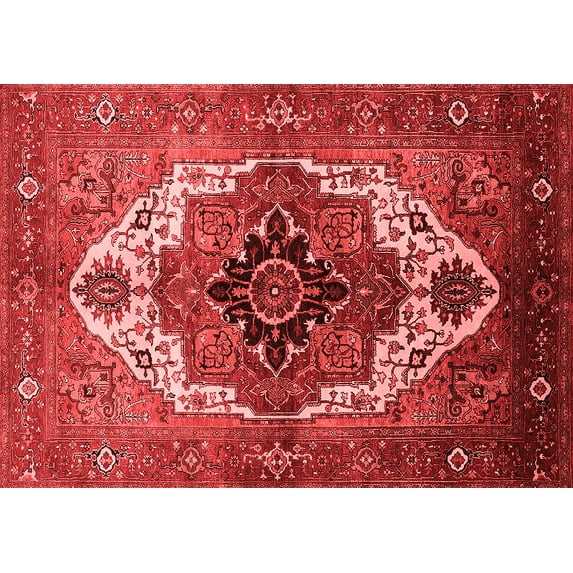 Ahgly Company Indoor Rectangle Persian Red Traditional Area Rugs, 4' x 6'