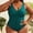#0324-Green, variant on Sokhug Womens Plus Size One Piece Swimsuit Spaghetti Strap Ruched Front Solid Color Conservative Bathing Suit